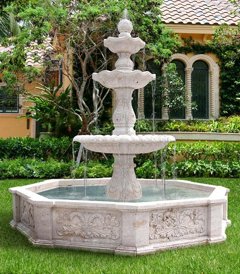производство фонтанов из мрамора